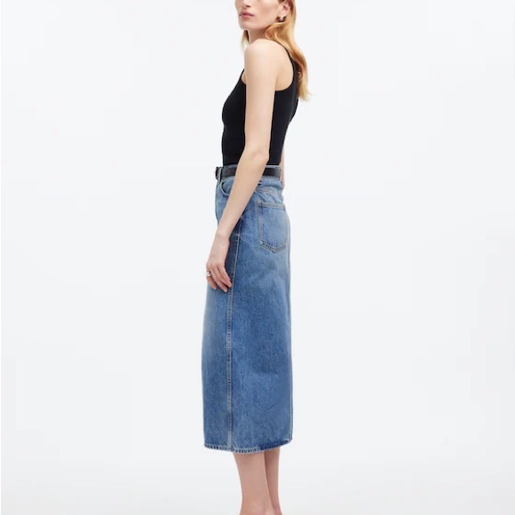 Madewell Denim Midi Skirt - Picture 5 of 8